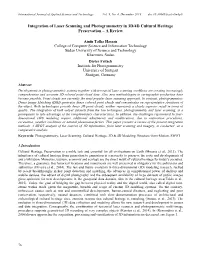 Integration of Laser Scanning and Photogrammetry in 3D/4D Cultural Heritage Preservation – a Review