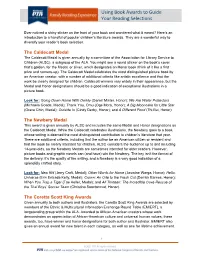 Using Book Awards to Guide Your Reading Selections