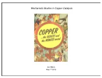 Copper in Cross-Coupling Reactions Copper in Cross-Coupling Reactions