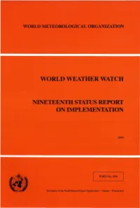 Nineteenth Status Report on Implementation