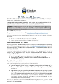 SA TB Services TB Clearance