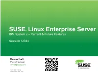 SUSE Linux Enterprise Server for System Z