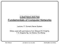 CS4700/CS5700 Fundamentals of Computer Networks