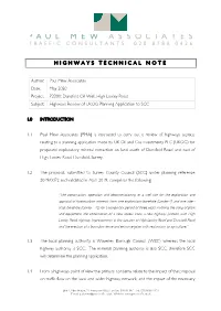 Highways Technical Note