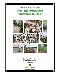 Hudson County Open Space Advisory Board Recommendations Report