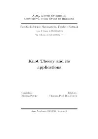 Knot Theory and Its Applications