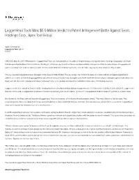 Loggerhead Tools Wins $5.9 Million Verdict in Patent Infringement Battle Against Sears Holdings Corp., Apex Tool Group
