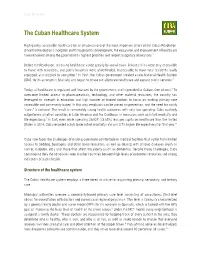 The Cuban Healthcare System