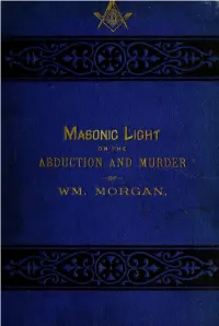 The True History Regarding Alleged Connection of the Order of Ancient