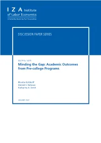 Academic Outcomes from Pre-College Programs