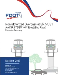 FDOT Overpass Studies for Bird Rd