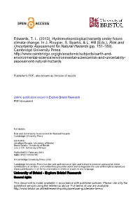 Chapter 6, Hydrometeorological Hazards Under Future Climate Change