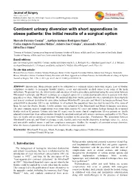 Continent Urinary Diversion with Short Appendices in Obese Patients: the Initial Results of a Surgical Option