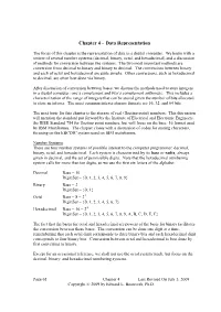 Data Representation