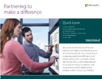 Partnering to Make a Difference