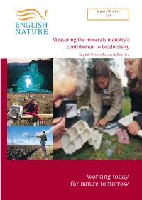 Working Today for Nature Tomorrow