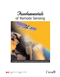 Fundamentals of Remote Sensing