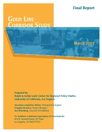 Gold Line Final Report April 9, 2007