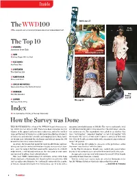 The WWD100 the Top 10 Index How the Survey Was Done