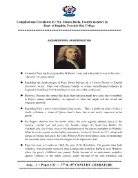 Compiled and Circulated By: Mr