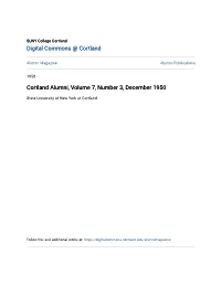 Cortland Alumni, Volume 7, Number 3, December 1950