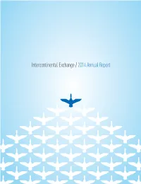 Intercontinental Exchange / 2014 Annual Report