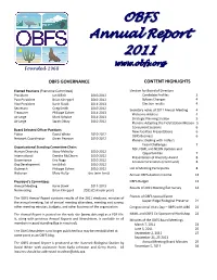 Obfs Annual Report 2011