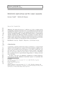 Relativistic Rigid Systems and the Cosmic Expansion