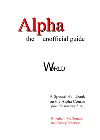 Alphaalpha Thethe Unofficialunofficial Guideguide