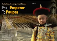 From Emperor to Pauper