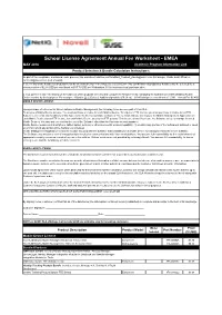 School License Agreement Annual Fee Worksheet - EMEA MAY 2016 Academic Program Information Link Product Selection & Bundle Calculation Instructions