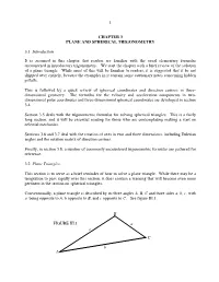 1 Chapter 3 Plane and Spherical Trigonometry 3.1