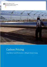 Carbon Pricing – Using Market-Based Mechanisms to Mitigate Climate