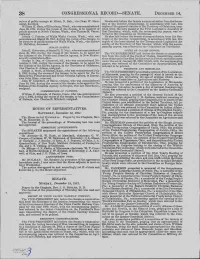 CONGRESSIONAL RECORD-SENATE. Decel\IBER 14, Ceiver of Public Moneys at Minot, N.Dak., Vice Dean W
