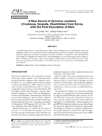 Crustacea, Isopoda, Chaetiliidae) from Korea, with the First Description of Male