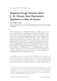 CW Scheele, from Pharmacist's Apprentice to Man of Science