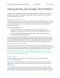 Getting Started with Google Cloud Platform