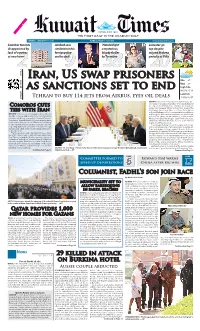 Iran, US Swap Prisoners As Sanctions Set To