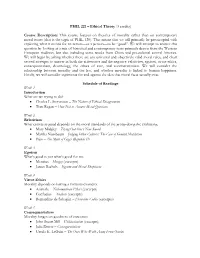 PHIL 221 – Ethical Theory (3 Credits) Course Description