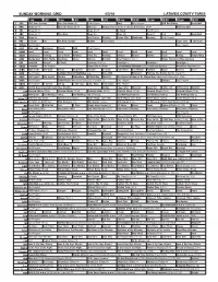 Sunday Morning Grid 4/3/16 Latimes.Com/Tv Times