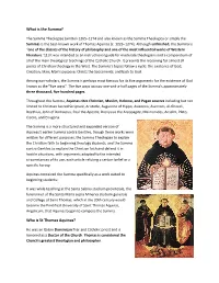 What Is the Summa? Who Is St Thomas Aquinas?
