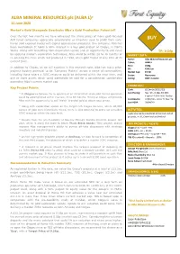 ALBA MINERAL RESOURCES Plc (ALBA.L)* 15 June 2020