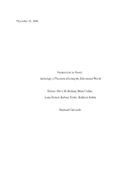 December 15, 2008 Perspectives in Theory