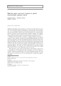 Efficient Upper and Lower Bounds for Global Mixed-Integer Optimal Control