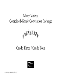 Many Voices Combined-Grade Correlation Package