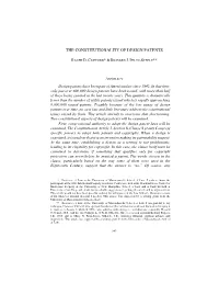 The Constitutionality of Design Patents