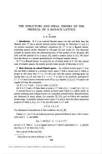 The Structure and Ideal Theory of the Predual of a Banach Lattice