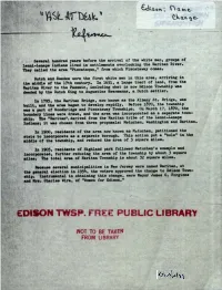 Uft&lt;,L4r T 6Iv.' EDISON TWSP. FREE PUBLIC LIBRARY