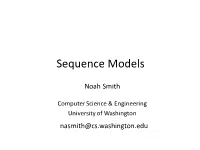 Sequence Models