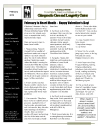 To View the February 2012 Newsletter